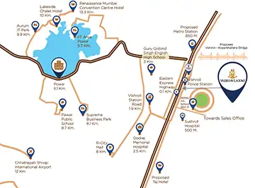 Vaibhavlaxmi Ekalok location map, Vikhroli East